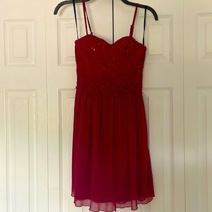 Dressy red dress